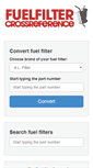 Mobile Screenshot of fuelfilter-crossreference.com